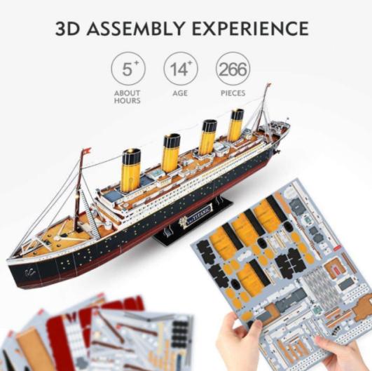 Cadou de zi de naștere Puzzle din hârtie DIY Stadion Puzzle 3D pentru adulți